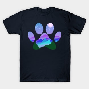 Mountain Paw Print T-Shirt